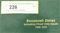 Roosevelt Dime binder 1946-2002