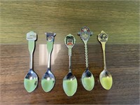 Lot of Collectors Spoons Curling