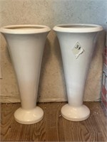 Pair of  15” ceramic vases.