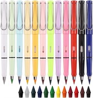 12pcs Inkless Eternal Colored Pencils x5