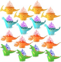 Dinosaur Cupcake Wrappers x2