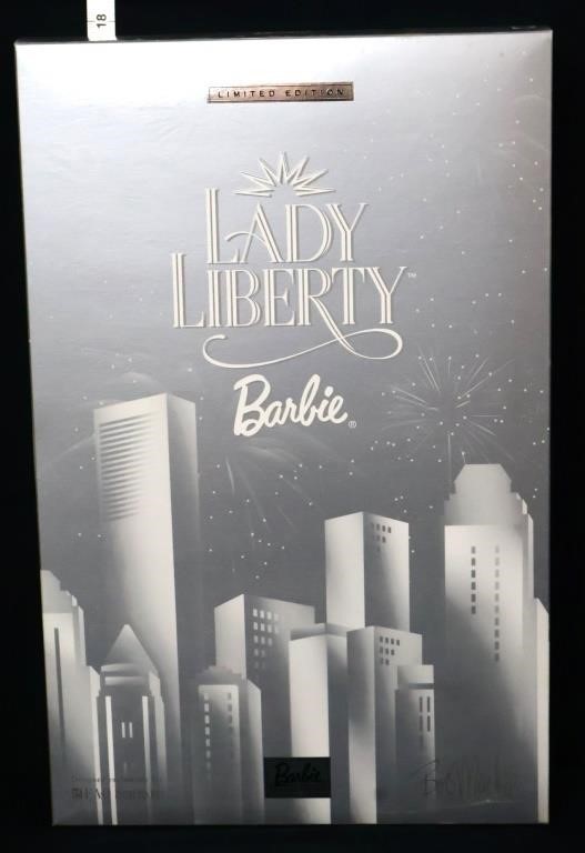 Bob Mackie Lady Liberty Barbie in org box