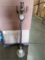 Antique Floor Lamp w/ Clock Shaft