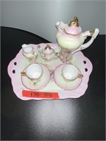 Mini Porcelain Tea Set. Hand-painted