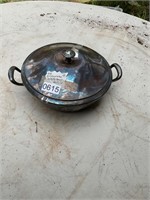 Silver plated bowl/ lid server
