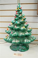 Ceramic Lighted Christmas Tree 18" Tall