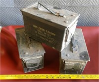 Ammo Boxes With Tools & Chains