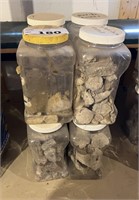FOSSILS AND MORE (8 TUBS)