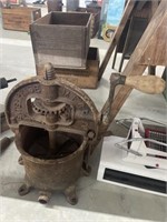 Antique lard press/stuffer