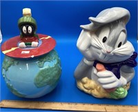 Looney Tunes Bugs Bunny & Martian Cookie Jars