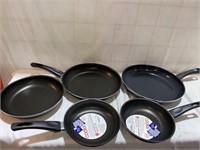NONSTICK ALUMINUM PANS/5QTY SMALL CHIP and