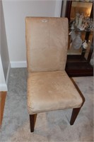 Tan straight setting chair