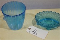 Venini By DISARONNO Blue Glass Ice Bucket &more