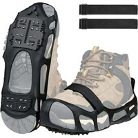 Large(9-11women/7.5-10men)  Ice Cleats Crampons fo