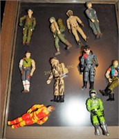 9 Pieces Vintage G I Joe Collectible Figure