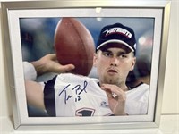 Early 8x10 Autographed Tom Brady New England