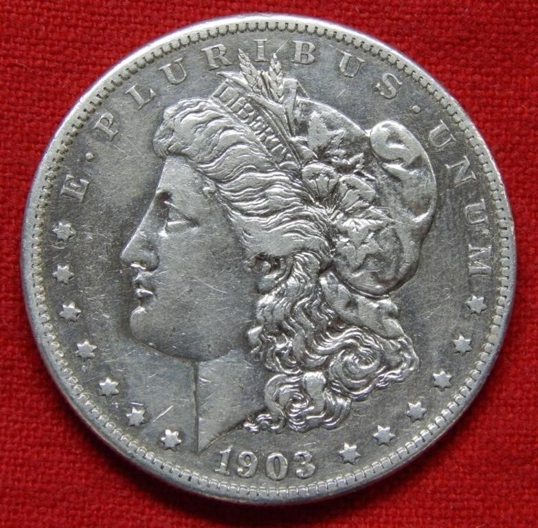 1903 S Morgan Silver Dollar - - Cleaned