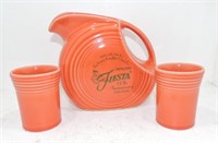 Fiesta Post 86 disc water pitcher, perimmon,