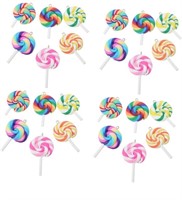 (new)60 Pcs Lollipop Pendant Jewlery Polymer