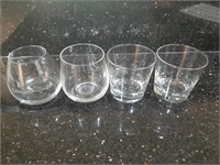 (4) Glass Cups