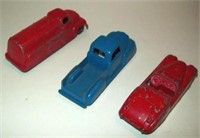 3 TOOTSIETOY CARS TANKER JAGUAR PICK UP VINTAGE