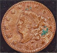 1816 Liberty Head Large Cent Coin