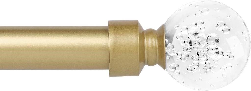 knobelite 1 Inch Curtain Rod, Gold