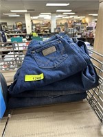 4 PAIR LOT OF JEANS (3 ARE WRANGLERS) ~SZ 36