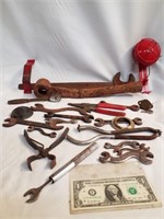 Vintage wrenches  and other tools
