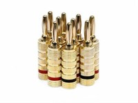 Monoprice 109436 Gold Plated Speaker Banana Plugs