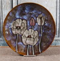 A Large Modern Glazed Pottery Charger with