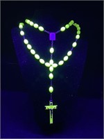 Vintage Glow in the Dark Rosary From Black