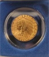1929 Copy $5 Indian Head Gold Copy