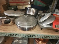 Vintage Sunbeam Electric Frypan,  & OZther Frying