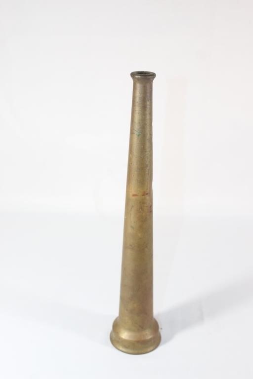 Antique Brass Fire Hose Nozzle