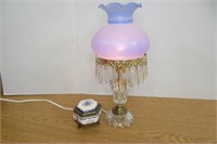 Lamp with Prisms & working Music Box