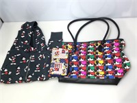 Disney Mickey zippered jacket, Bag and clutch.