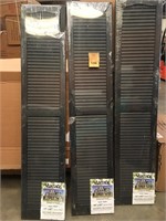 Lot of 3 Pack of 2 Black Shutters 14'' x 67''