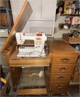 Electra SX 4000 Super Sewing Machine w/Cabinet