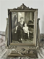 Framed Photo of Grandmother and Grandson