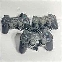 Sony Playstation Dual Shock Controllers Lot of 3