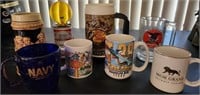 W - LOT OF COLLECTIBLE STEINS & MUGS (A28)