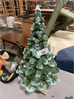 Ceramic electric Christmas tree.