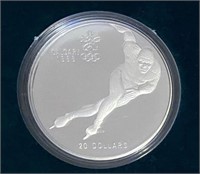 Canadian Mint Silver Calgary 1986 Winter Olympics