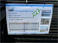 FenS Galvanized Steel Fencing 10' x 7'