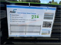 FenS Galvanized Steel Fencing 10' x 7'