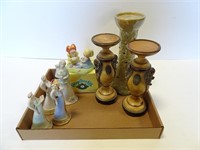 Lot of Misc. Home Décor - Candle Stands Figurines
