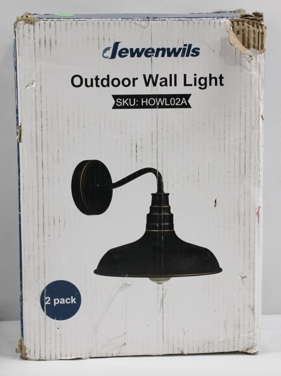 New Jewenwils 2 Pack Outdoor Wall Light