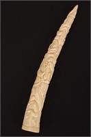 African Carved Tusk,