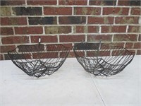 2 14" Wire Plant Baskets